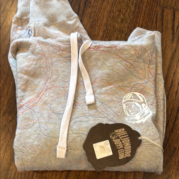Billionaire Boys Club Multicolor Patterned Hoodie- Gray Scribble Hoodie - Picture 2 of 3